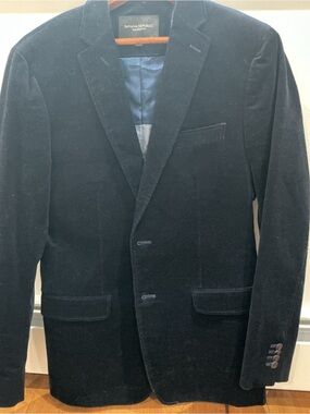 Banana Republic Navy Corduroy Blazer 38R Tailored Fit NWOT